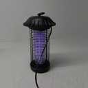 Buzbug LED Bug Zapper Indoor Outdoor, Up to 50,000 Hours Lifespan Lamps, 6.5 ft Power Cord, High-Voltage, Mosquito Zapper, Fly Trap Mosquito Trap, Fly Killer Fly Zapper -MO008C (New Black)