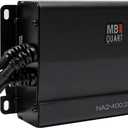 MB Quart Marine Powersports Nautic 2 Channel 400 Watt Maximum Power Full Range Class D Amplifier with PWM MOSFET Power, Black
