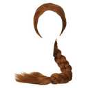 Coslive Princess Fiona Wig Ultra-long Brown Braid Wig Cosplay Accessory