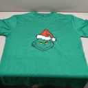 Men‘s Holiday Shirts Short Sleeve TShirt Christmas Tee Tops for Holiday Party Tee Casual Short Sleeve Xmas T Shirt Green. Size XL