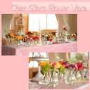 Bud Vases Set of 24, Glass Bud Vase in Bulk, Clear Bud Vases for Centerpieces, Small Vases Flowers Vintage Vases for Rustic Wedding Home Decor Floral Arrangements Mini Glass Bud Vase
