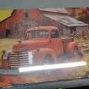 Farmhouse Canvas Wall Art Rustic Old Truck with Barn Picture Print Country Landscape Painting Vintage Artwork for Living Room Bathroom Home Office Decor Framed(Art-5,16.00"x24.00")