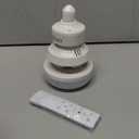 17IN Socket Fan Light with Remote Control & Socket Extenders, E26/E27 Base, 5 Blades Screw Fan with 20W Dimmable Light Bulb for Bathroom Kitchen Bedroom UL Listed