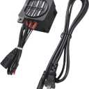 PTC Fan Heater 110V 200W Electric Ceramic Energy Saving Constant Temperature Thermistor Insulation Air Auto Car Fast Heating Element Tools with Power Cord, PTCYIDU