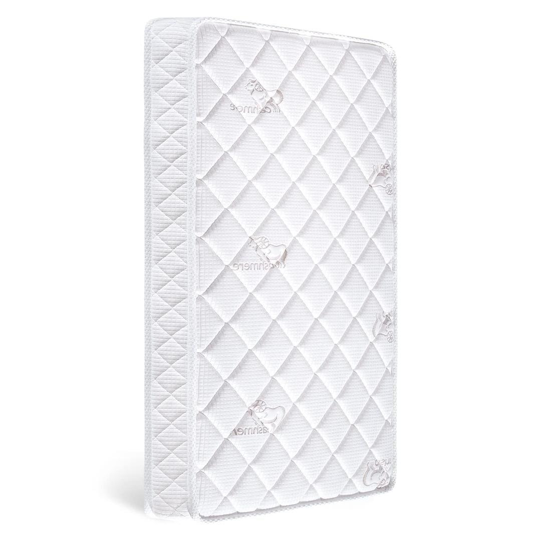 Letmxiu Premium Crib & Toddler Mattress,100% Knitted Fabric, Premium Fleece Surface-Hypoallergenic, 5" Thick Firm Soft Crib Mattress, Non-Toxic - Fits Standard Cribs & Toddler Beds