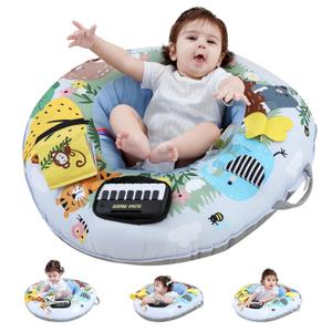 Lovvie & Joy 3-in-1 Baby Seat & Tummy Time & Play Activity Center Ring,Soft Infant Seats for Sitting Up Chair 0-12 Months Babies with Toys for Early Sensory Exploration and Motor Skill Development