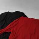 Ficerd 2 Pack Men's Big and Tall Shirts Long Sleeve Cotton Tee Crew Neck Oversize Tops Casual Loose Fit Knitted T Shirts Size XL