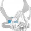 TMS Comfort Series CPAP MASK, Full Face CPAP Masks with Headgear, Replacement Frame System for AirFit F20, Full Cover Assembly Set - Includes Elbow and Cushion, Medium
