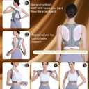 2 x OFIR Upper Back Posture Corrector for Women, After-Work Sofa Reading Support, Twin-Pressure System Back Straightener Posture Brace For Women, 3D Diamond Breathable Cushioning,High-Elastic Straps (Gray, XL)