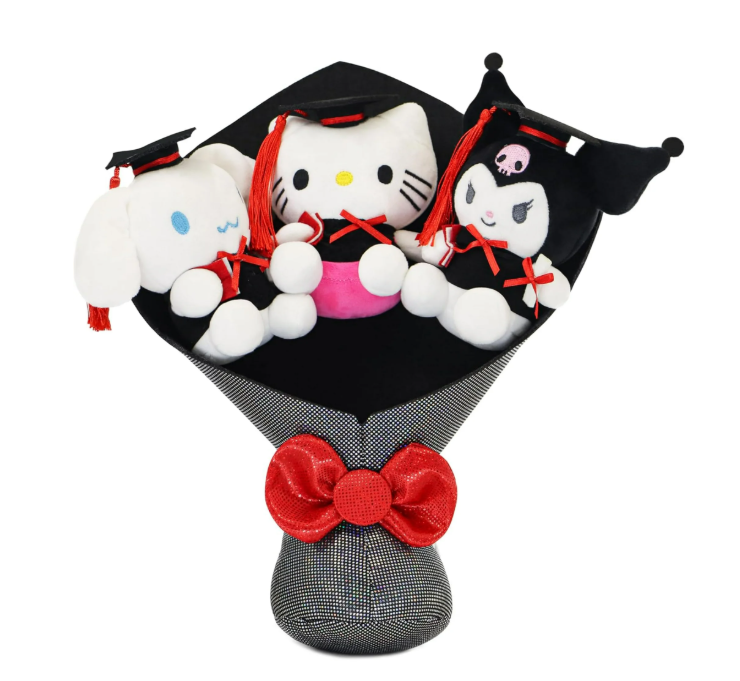 Tiralia Graduation Plush Bouquet - Set of 3 Adorable Stuffed Animals - Perfect for Graduation Gifts, Commencement Ceremonies, School Celebrations & Grad Party Decor
