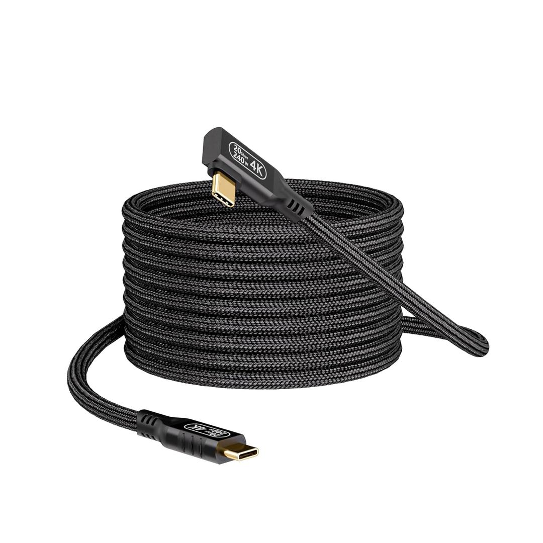 16.5FT USB C to USB C Cable, 20Gbps Data Transfer, 4K 60Hz Video, 100W Fast Charging, Compatible with iPhone 15/16, MacBook Pro, Samsung Galaxy S21/S22/S23