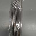 BambooMN Reusable Stainless Steel Metal Drinking Straws - 8"/8.5" (4 Thin Straight/4 Bent Straws) w/ 2x Cleaning Brushes - 8 Pack