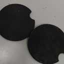 Nipichsha Car Cup Holder Coasters, Car Coasters for Cup Holders, 2 Pack Universal Anti Slip Insert Rubber Mat with A Finger Notch, Cute Auto Interior Accessories for Women Men, Black Marble