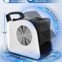Air Mover Blower Fan - Utility Fan 3 Speeds, 2 AC Outlets, Reset and Circuit Breaker, Carpet Dryer for Garage, Gym, Shop, Kitchen - Ventilating, Cooling and Drying, 12", White