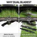 72511-VE1-020 & 72531-VE2-020 Lawn Mower Blade Set, Compatible with Hon da 21" HRB215 HRB216 HRB217 HRM215 HRR216 HRS216 HRT216, Replace 72511-VE1-010 72531-VE2-010 2-Pack