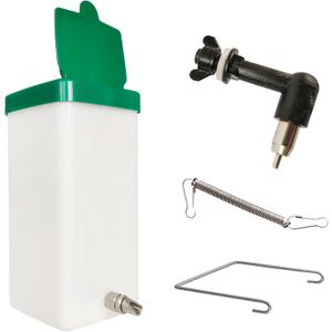 32oz No-Drip Rabbit Waterer Stainless Steel Nipple for Small Animal Rabbit Waterer for Small Pet/Bunny/Ferret/Hamster/Guinea Pig (1L) (cy-tzwsq, xbh1)