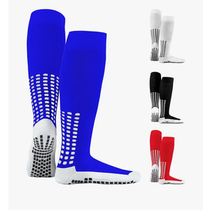 LUX Anti Slip Soccer Knee Socks,Non Slip Football/Basketball/Hockey Sports Grip Socks