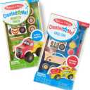 Melissa & Doug Decorate-Your-Own Wooden Craft Kits Set - Race Car and Monster Truck