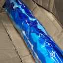 Blissun 7.2' Portable Beach Umbrella with Sand Anchor, Tilt Pole, Carry Bag, Air Vent, Blue