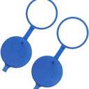 Quacc 2pcs Replacement Car Wash Bottle Cap 53mm Windshield Wiper Tank Cap Compatible with Peugeot 2008 3008 307 308 408 508L (Blue)