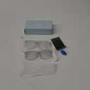 Gaoye Stylish Blue Light Glasses for Woman - Computer Glasses 99% Blue Light Blocking - Lightweight TR90 Frames - 3 pack (A1 Matte Black+leopard+transparent)