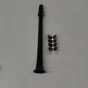 Pocket Saxophone Kit, FOVERN1 Mini Sax Portable Woodwind Instrument Professional instruments with 4 Reeds, 8 Dental pad, Fingering Charts, Carrying Bag for Amateurs and professional performers (black)