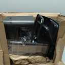 Decoway 4ft Christmas Tree Pre-Lit Artificial Mini Trees with Gold Pot Base, Flocked Snow 70 Warm White Led Lights Pine Cones Red Berries, for Entrances, Home Decorations Holiday Decor