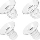 Flange Inserts 18mm 19mm 4PCS Compatible with Spectra Elvie Medela Willow go Bellababy 24mm Flange/Shields Wearable Breast Pump, Reduce Nipple Tunnel Size, Pump Parts Replace