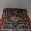 YJ.GWL Area Rug 2x7, Machine Washable Hallway Runner Rug, Boho Floral Vintage Distress Print Pattern Carpet, Low Pile Lightweight Thin Rugs for Entryway, Kitchen and Corridor, Red