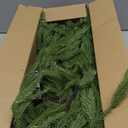 2 Pcs 6 Feet Christmas Garland - Real Touch Norfolk Pine Garland - Green Realistic Pine Garland for Table Mantel Indoor Outdoor Holiday Decor - Greenery Christmas Decorations - Free LED String Lights