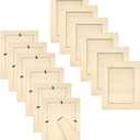 Cregugua Pack of 12 Wooden Picture Frames Unfinished Wood Photos Frames 5x7 for Crafts