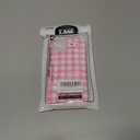 for iPhone 14 Case, Cute Gingham Pattern Aesthetic Phone Case, Stylish Shockproof Soft TPU Phone Cover for Women Girls, Pink