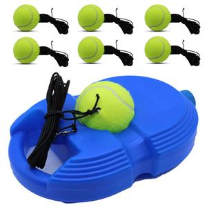 Magicorange Tennis Trainer Rebound Ball with 6 String Balls, Solo Tennis Training Equipment for Self Tennis Pracitce Training for Beginner