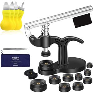 ONEBOM Watch Press Tool Set, Watch Repair Kit Professional with Everything, for Various Kinds of Watch (Watch Press Kit)