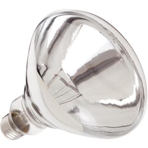 Satco S4885 120V 250 Watt R40 Medium Base Shatterproof Heat Lamp, Clear