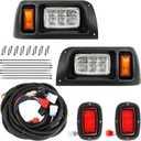 Club Car DS Led Headlight and Tail Light Kit 12 Volt for 1993-up Golf Cart Modified Assembly 101988001 101988002