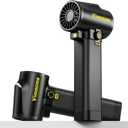 Vimacme Car Dryer Air Blower, Handheld Jet Dry Blower,1600g Instant Thrust, Infinitely Variable Speed,64MM Turbo Fan with 4000mAh Battery & Charger for Car/Motorcycle Drying, Patio Cleaning(Matte Black)