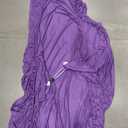 Sofa Cover,1 Piece for 1 2 3 4 Seater, Couch High Stretch Sofa Slipcover Non Slip Couch Cover with Elastic Bottom for Pets -Dark purple-1-seater, 75" ong