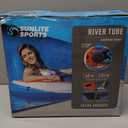 2025 New & Upgraded Sunlite Sports Heavy Duty River Tube Inflatable, Premium Water Float to Lounge Above Lake and River, Outdoor Water Raft Sport Fun, Recreational Use (2) Orange Sunshine Adult Large)