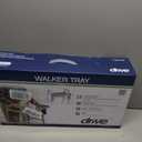 Drive Medical 10125 Walker Tray with Cup Holders, Gray