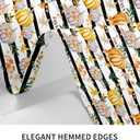 Fall Round Tablecloth 60 Inch Maple Leaf Pumpkin Table Cloth Waterproof Resistant Reusable Autumn Thanksgiving Decorations Table Cover for Kitchen Dinning Holiday Party Decor