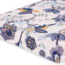 hyha Printed Couch Cushion Covers, Floral Sofa Covers Washable for 3 Cushion Couch, Stretch Pattern Outdoor Cushion Covers for Patio Furniture with Elastic Bottom(Large, Vintage Flower) (Beige)