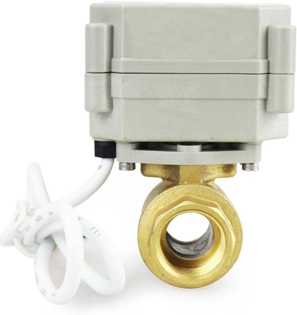 2 Way 1/4" 12VDC 9-24VDC 0-5V Brass NPT Proportional Integral Modulating Control Motorized Ball Valve