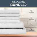 THREAD SPREAD 6 Piece Bedding Bundle - 1500 Thread Count 4 Piece Light Grey King Sheet Set with an Extra Pair Matching Pillowcases