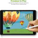 apiker 2 Pack Screen Protector for iPad 9th 8th 7th Generation 10.2 Inch, Tempered Glass Film for iPad 9 8 7 (2021/2020/2019), Case Friendly, Apple Pencil Compatible, High Response