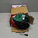 8 FT Christmas Inflatable Santa Claus Outdoor Decorations, Blow up Sitting Santa Claus with Gift Bag, Climbing Santa Carrying Present Sack Sitting on Roof, Xmas Yard Patio Bench Shrubs Indoor Decor