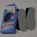 1 Pair Carbon Fiber Insole for Men Women Rigid Carbon Fiber Shoe Insert Carbon Fiber Foot Plate for Hallux Rigidus Limitus, Turf ToeMorton's Toe (9.65 / 245mm - Men's 7 / Women's Size 8)