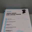 Tastyle Single Serve Coffee Maker with Built-in Detachable Milk Frother, Iced and Hot Coffee Machine for K Cup & Grounds, 40oz Removable Water Reservoir, 6 Cup Sizes, Fits 7.3" Travel Mug, Black