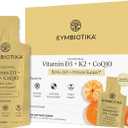 CYMBIOTIKA Liposomal Vitamin D3 + K2 + CoQ10 for Bone, Heart & Immune
Plant-based D3 with K2 MK-4 & MK-7 plus CoQ10 for immune & bone support. Enhanced absorption. Tangerine, 28 packets. Vegan.