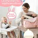 2Pack Silicone Placemats for Baby&Kid, Stain-Proof Non-Slip Baby Place Mat for Restaurant Highchair& Home Dining, Baby-led Food mats for Travel, Portable Toddler Table mat-Waterproof&Dishwasher Safe (Pink&beige)